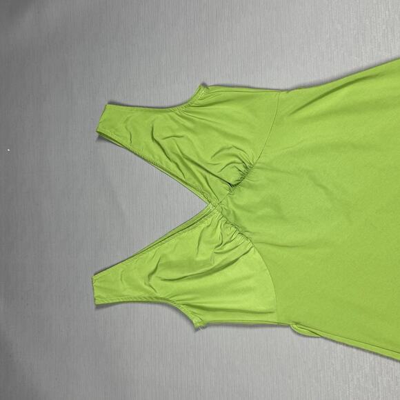 Peppermayo Audrey Vintage Slip Dress Size 6 Green V-Neck A Line Soft Coquette - Picture 10 of 10